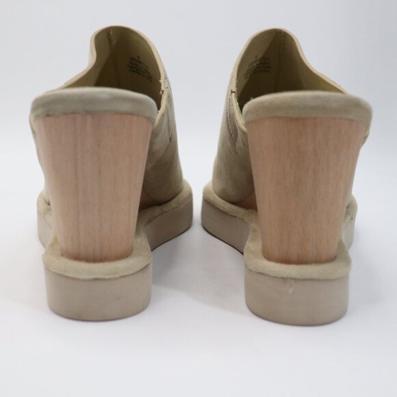 Free People Collection Leather Suede Running in Wedges Cafe/ Beige Women's SZ 9 - Picture 6 of 15